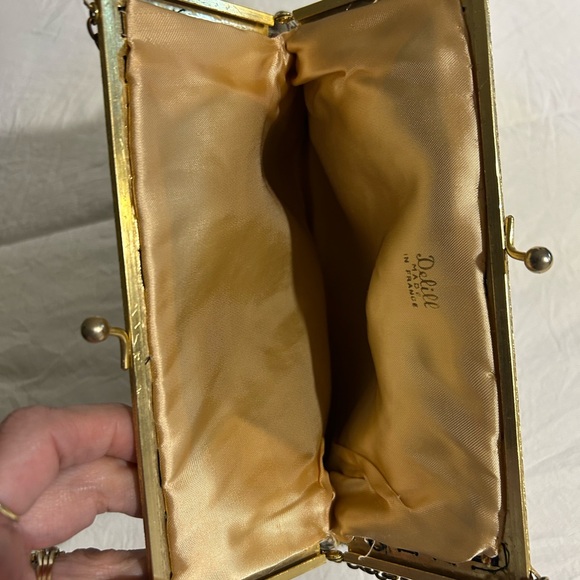 Vintage Delill made in France Floral Tapestry Women's Bag - Picture 3 of 7